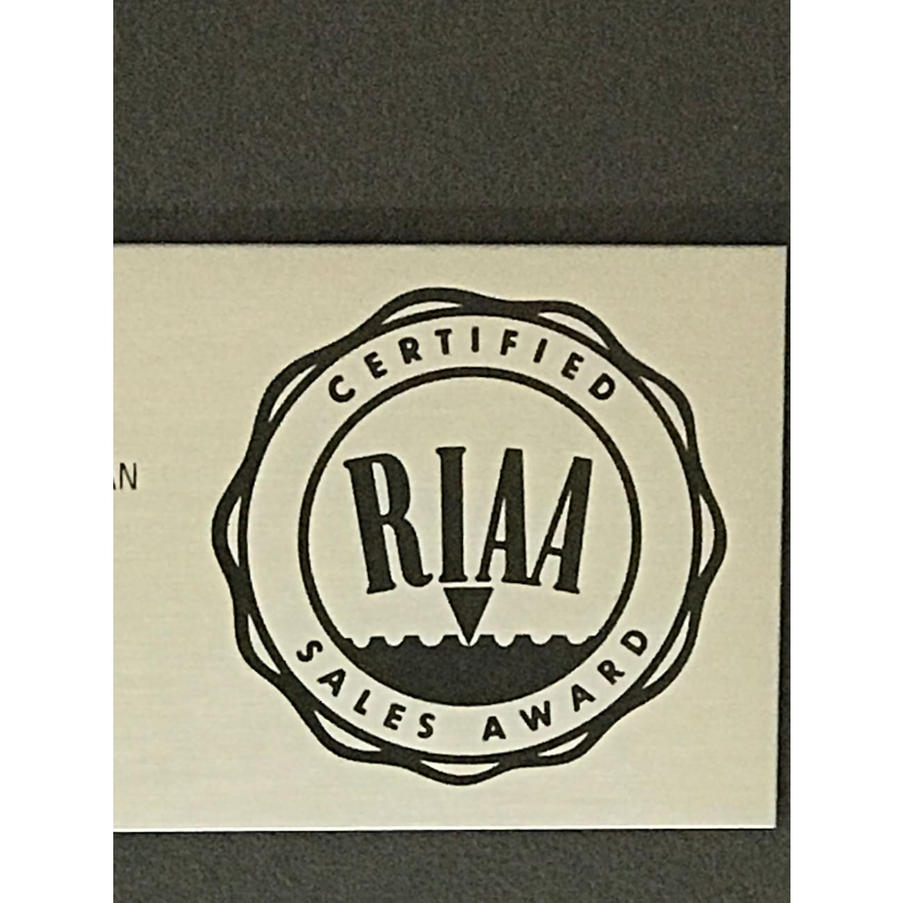 Van Halen 1984 RIAA Certified Platinum Album Award - Vintage Music Collectible for Fans & Display in Home, Office or Music Room