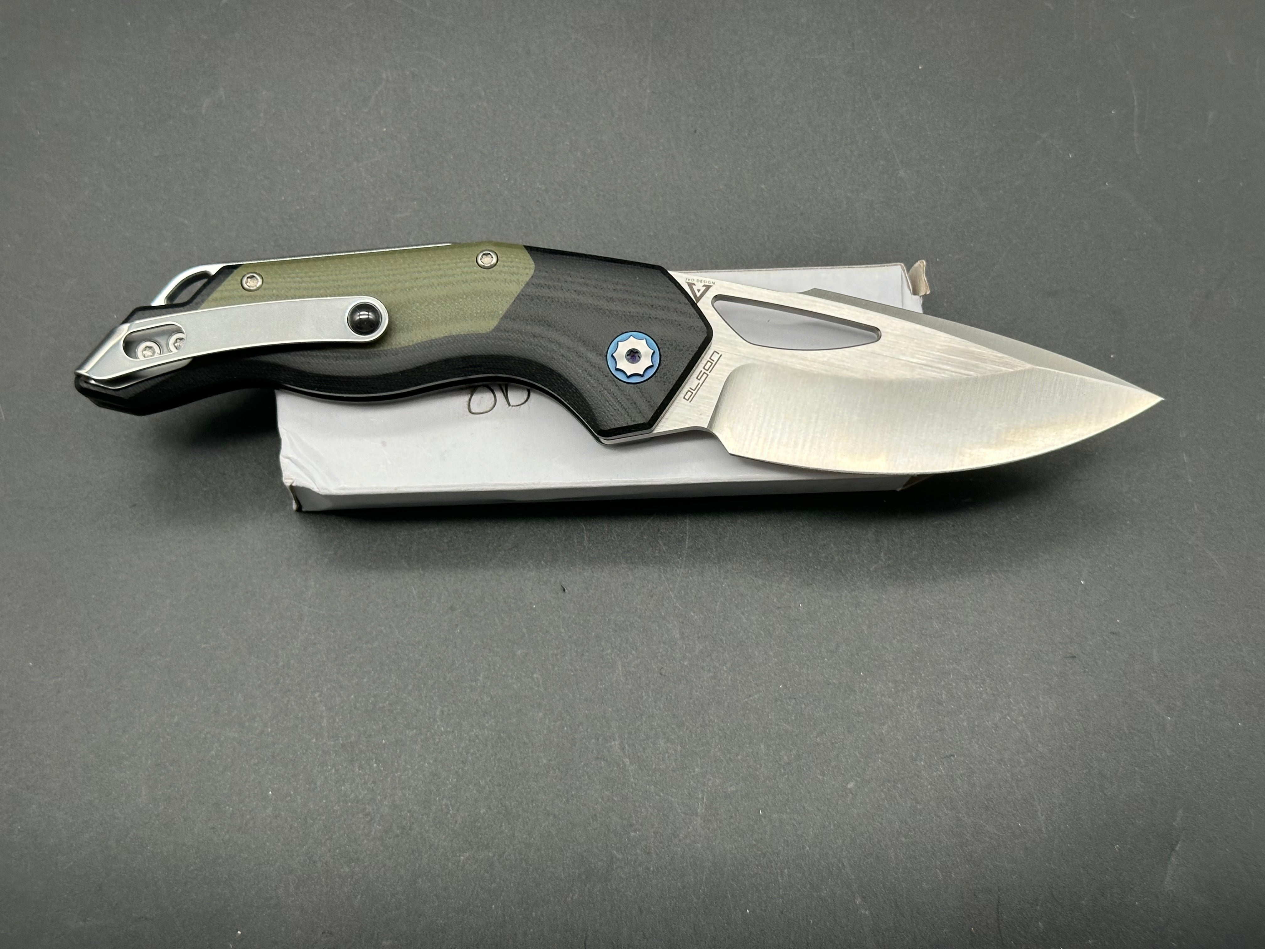 BEGG KNIVES Galaxy Green/Black G10 Handle Satin VG-10 Folding Pocket Knife - EDC, Camping, Hiking & Outdoor Survival Tool