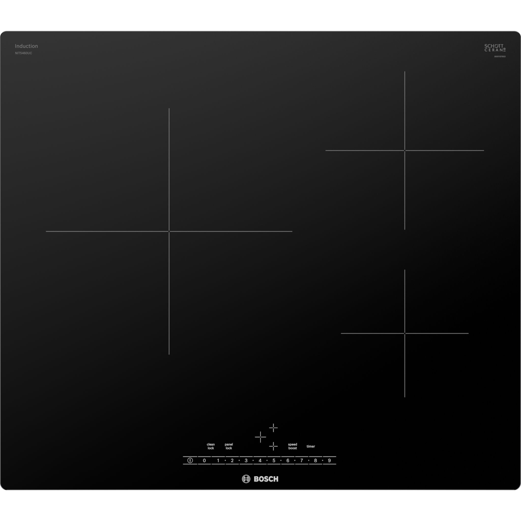 Bosch 24 Inch Induction Cooktop - NIT5460UC Black Countertop Stove for Fast & Precise Cooking | Perfect for Home Kitchen, RV & Small Spaces