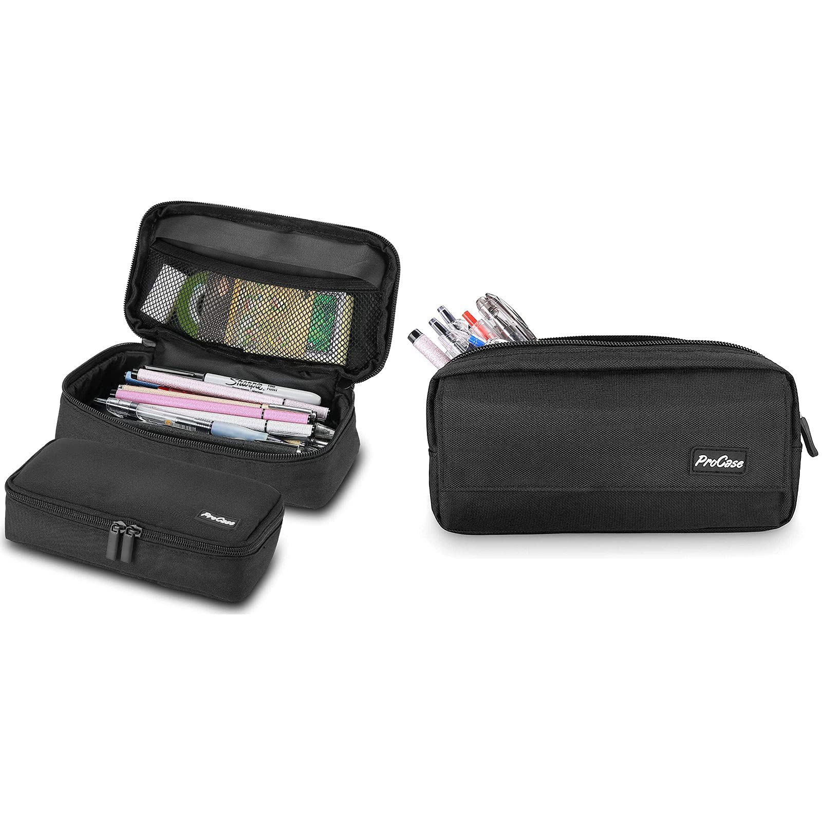 ProCase Large Capacity Pencil Case - Big Pen Holder Organizer Pouch for School, College & Office Supplies | Perfect for Students, Teachers & Professionals to Store Pens, Pencils, Markers & Art Tools