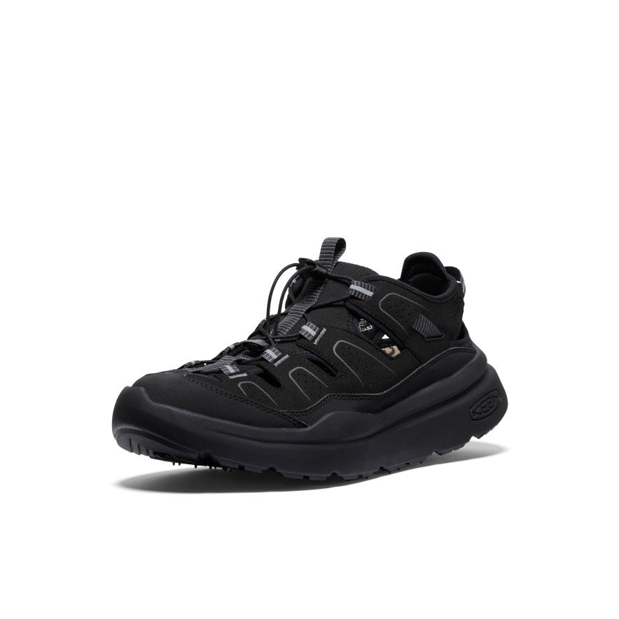 Men's WK450 Comfortable Walking Sandals - Black/Black | Lightweight & Supportive for Hiking, Travel & Outdoor Activities