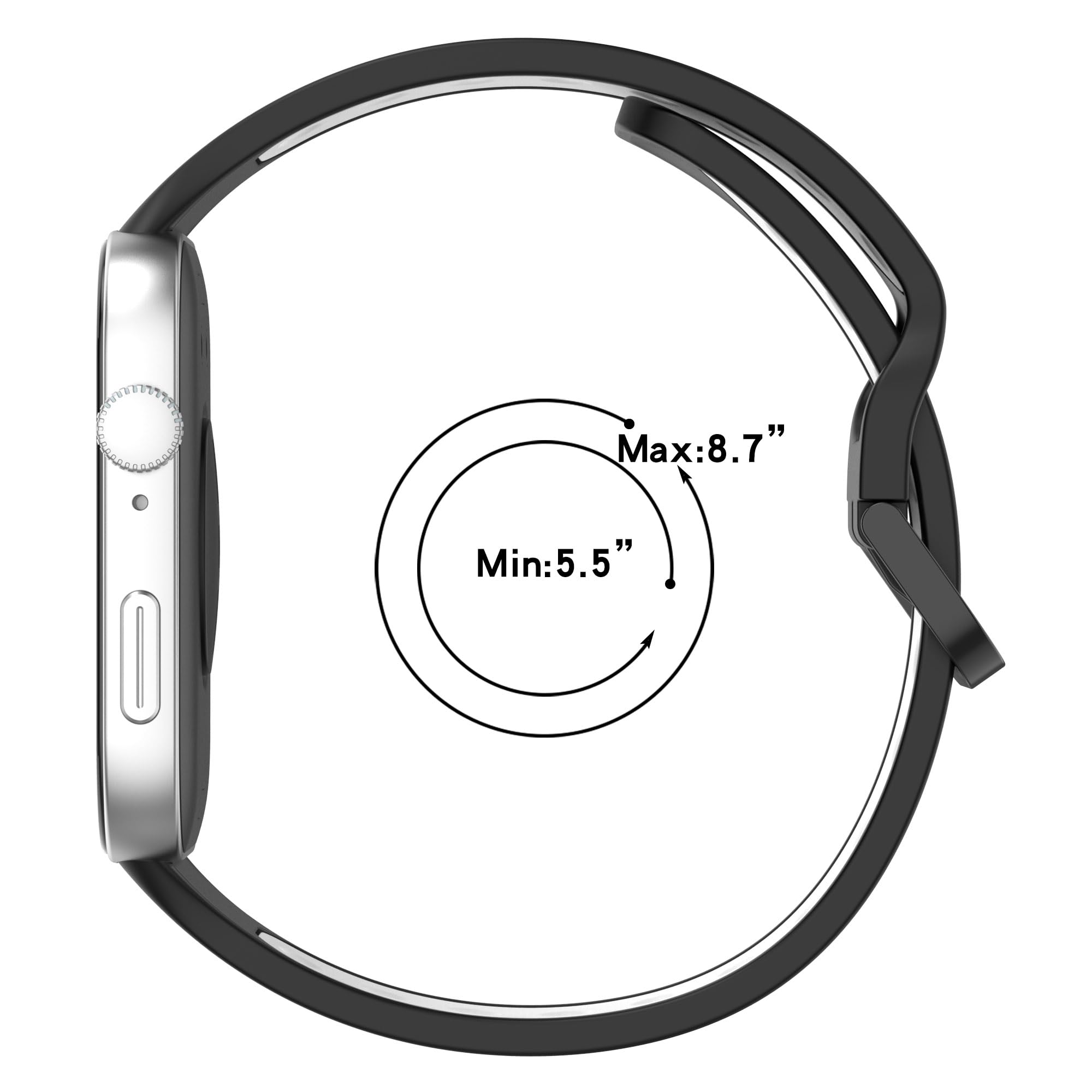AISPORTS Silicone Replacement Band for Huawei Watch Fit 3 - Soft, Flexible & Breathable Watch Strap with Metal Buckle - Compatible with Huawei Watch Fit 3 for Men & Women - Perfect for Sports, Workouts & Everyday Wear