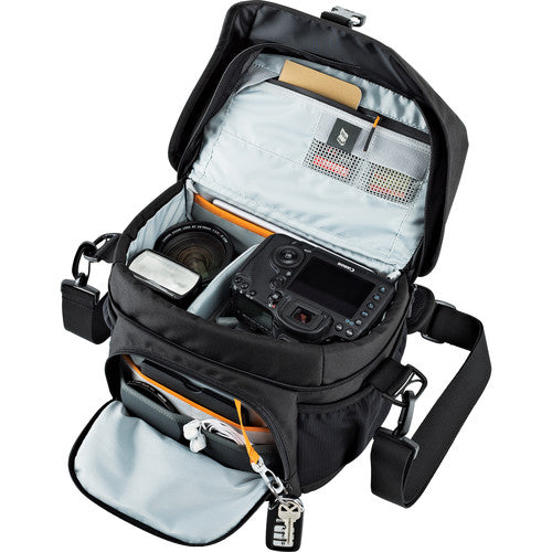 Lowepro Nova 180 AW II Camera Shoulder Bag - Waterproof DSLR/SLR Camera Case with All-Weather Cover - Perfect for Travel, Photography & Outdoor Adventures (Black)