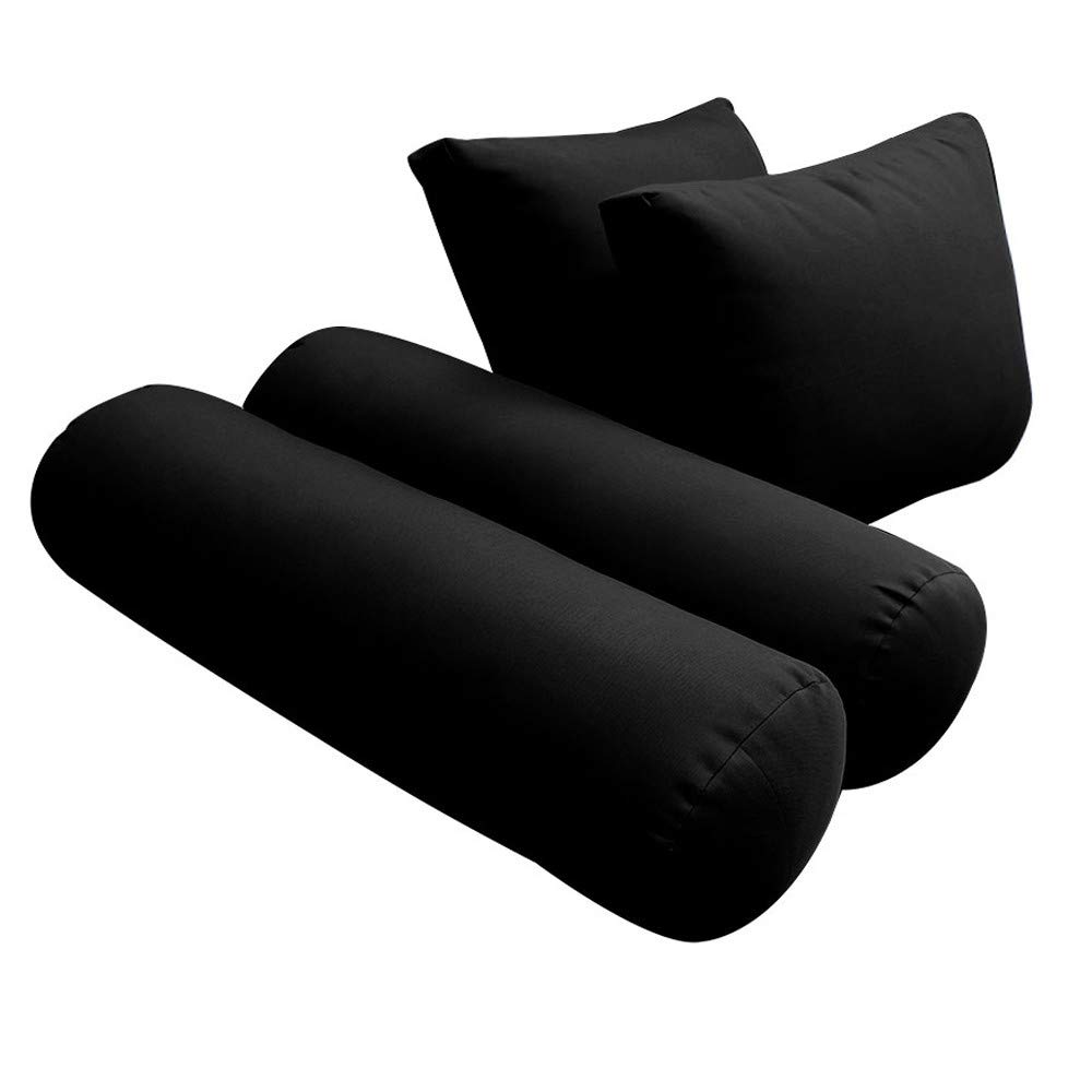 Prolinemax Outdoor Style 1 Full Knife Edge Daybed Mattress Cover with Bolster Pillow - Fitted Sheet AD109 - Perfect for Patio, Poolside & Sunroom Lounging