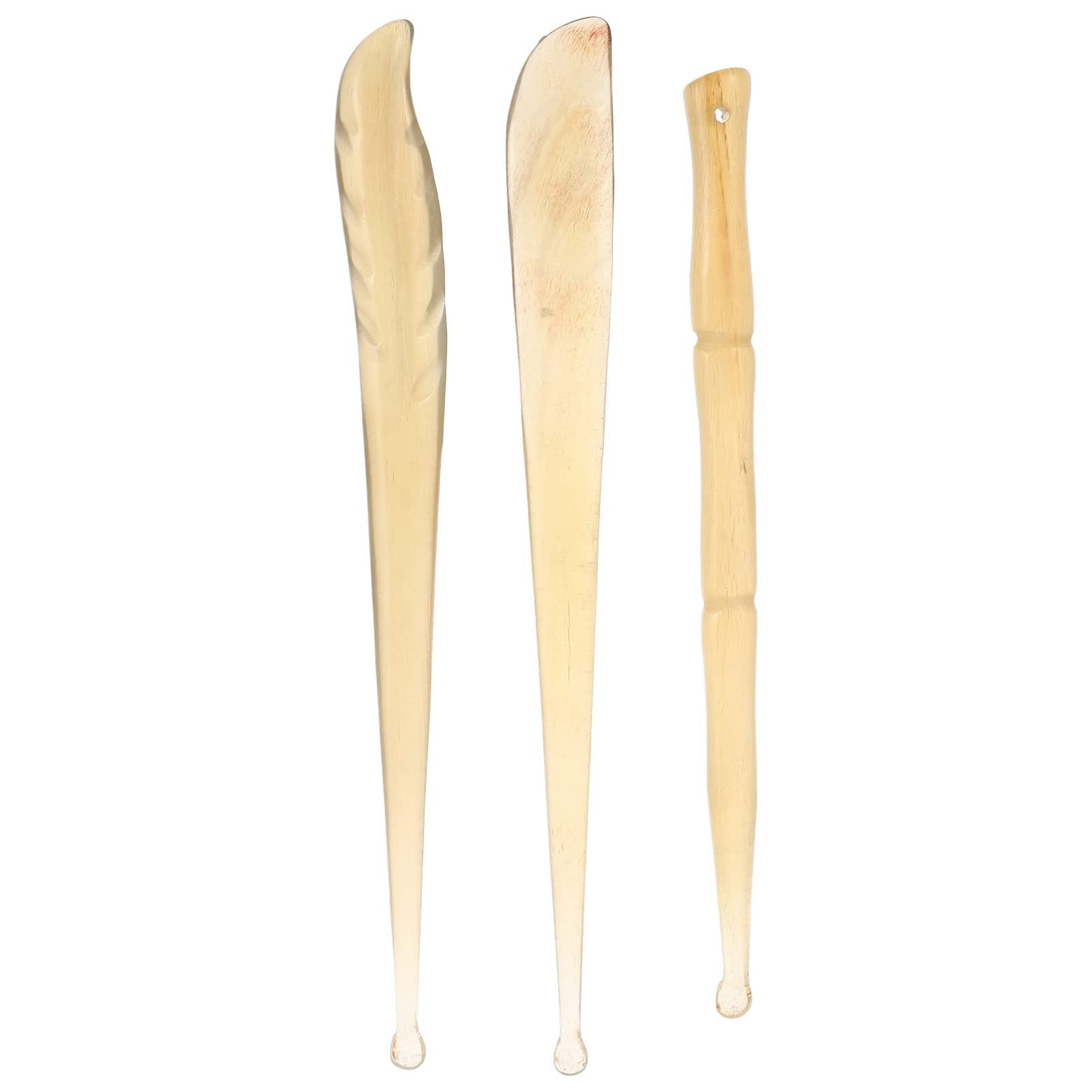 Beaupretty 3Pcs Sheep Horn Ear Wax Removal Tool - Gentle Ear Cleaner Kit for Safe Earwax Removal (Yellow) - Perfect for Home, Travel & Personal Hygiene Care