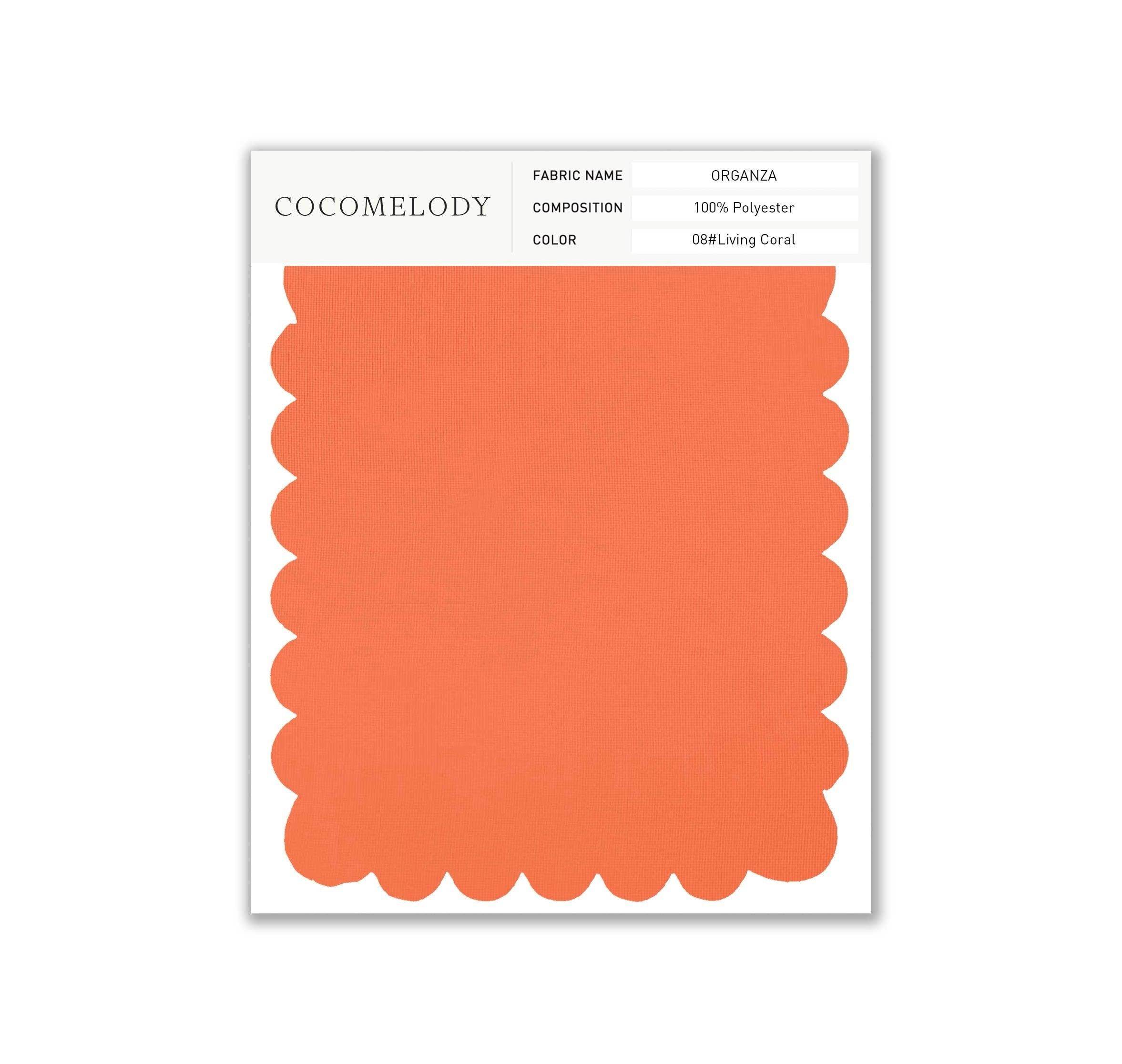Premium Organza Fabric Swatch - Single Color SWOR16006 | Wedding Decor, Bridal Veils & DIY Craft Projects