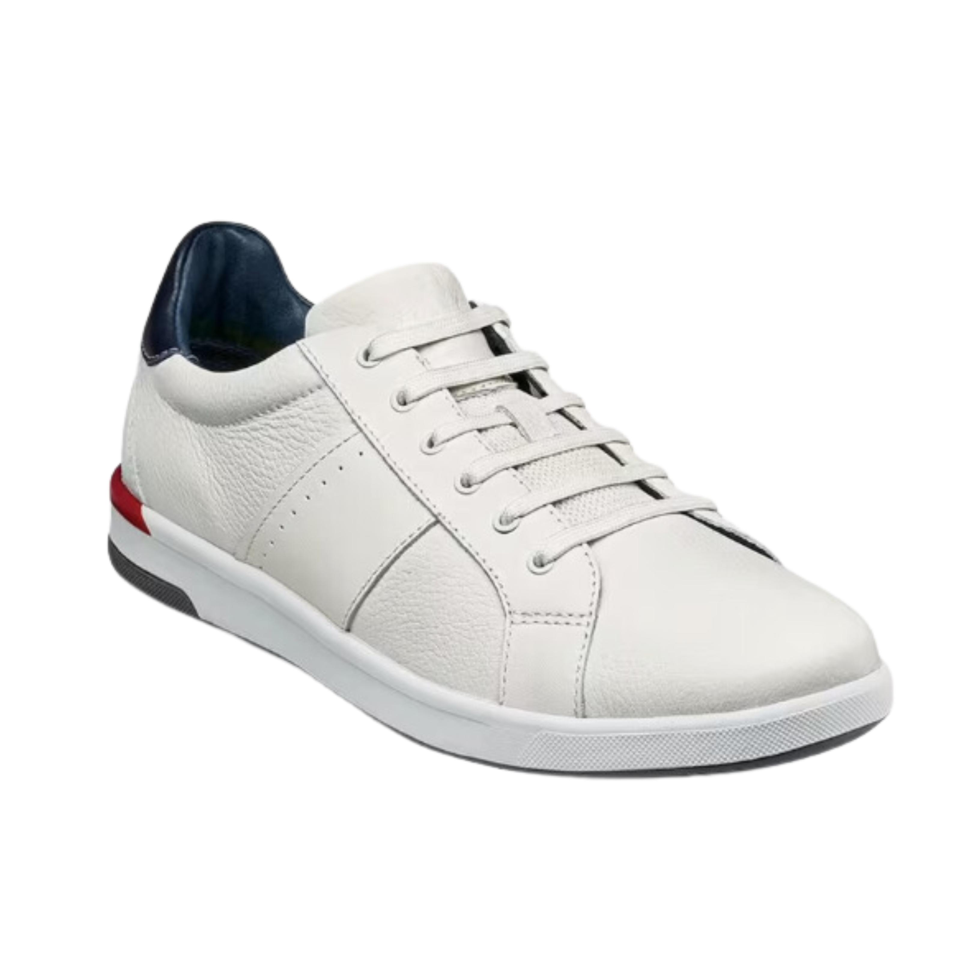 Men's White Crossover Lace-to-Toe Sneakers - Regular Width for Casual Wear & Athletic Performance