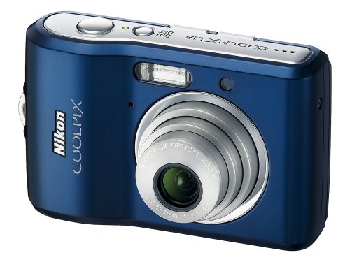 Nikon Coolpix L18 8MP Digital Camera with 3x Optical Zoom - Compact Point & Shoot Camera for Travel, Family Photos & Everyday Use (Navy Blue)