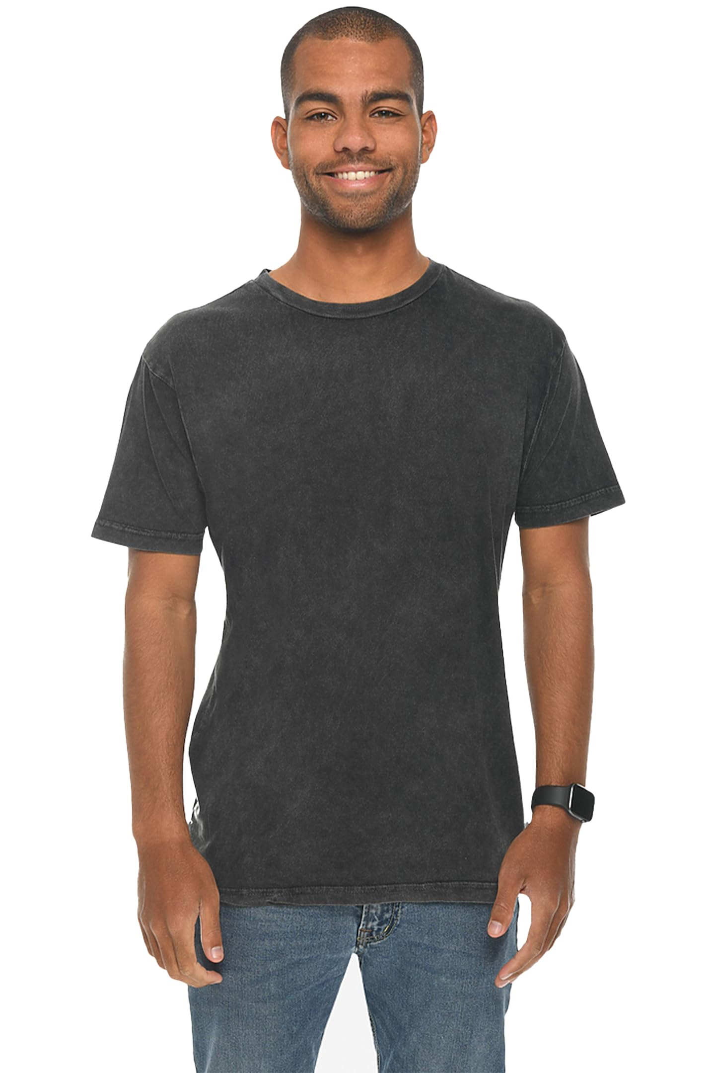 Vintage Distressed Faded T-Shirt for Men - Soft Mineral Wash Hipster Tee - Perfect for Casual Wear, Street Style & Everyday Outfits
