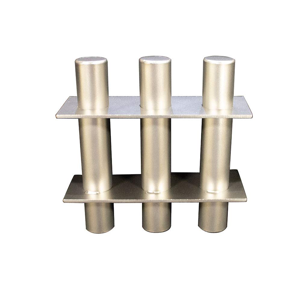 MPI Ceramic Square Grate Magnet - 10x10 Inch Stainless Steel Welded Construction for Removing Ferrous Metal Contaminants - Perfect for Food Processing, Recycling & Industrial Applications