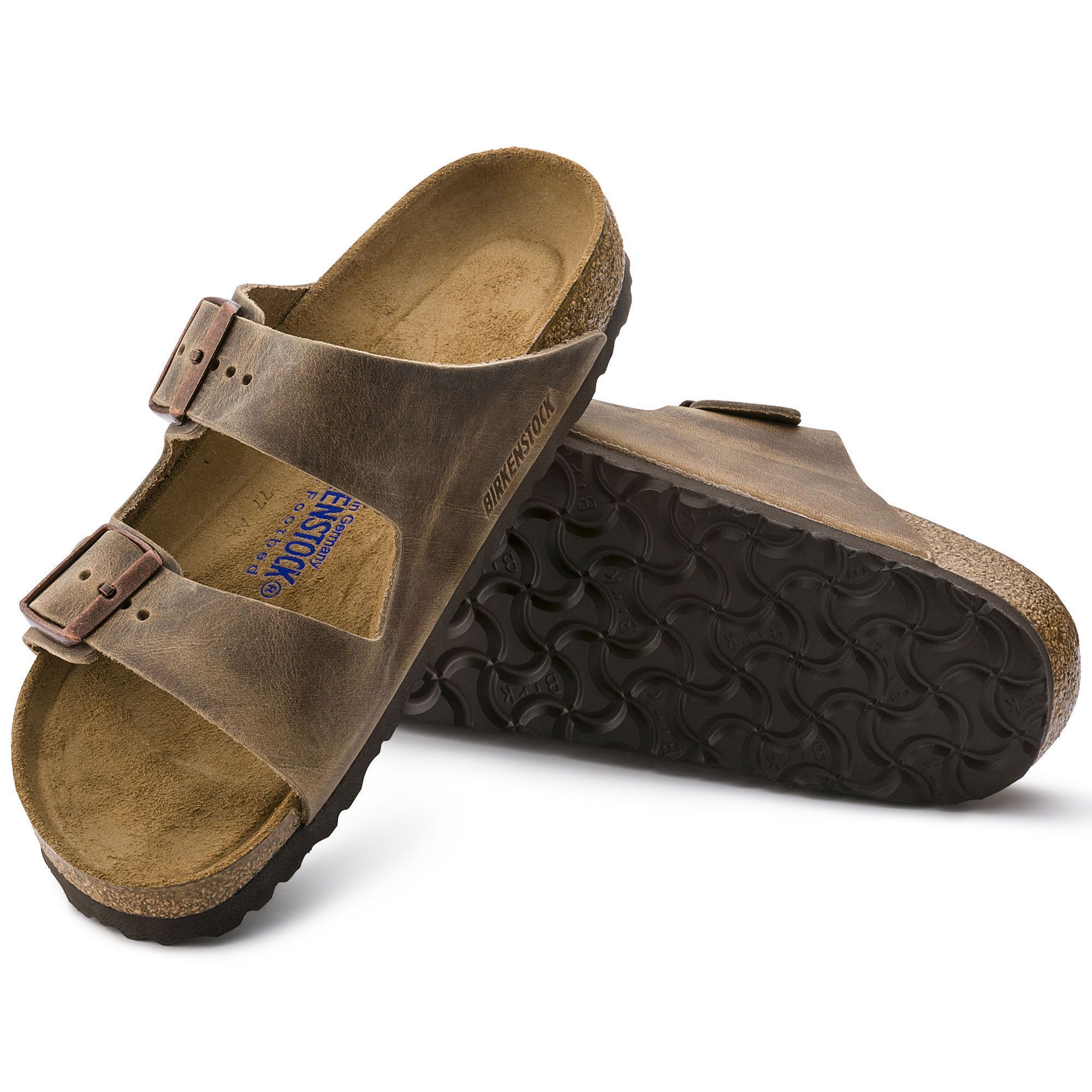 BIRKENSTOCK ARIZONA Unisex Sandals - Soft Footbed in Tobacco Brown Oiled Nubuck Leather | Comfortable & Durable | Perfect for Casual Wear, Beach & Summer Outfits