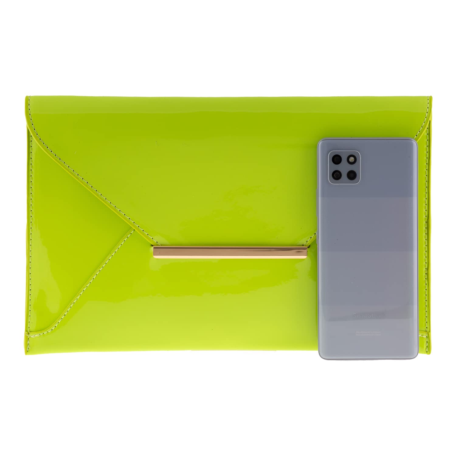 JNB Faux Patent Leather Envelope Candy Clutch Bag - Stylish Evening Clutch for Women, Perfect for Parties, Weddings & Special Occasions