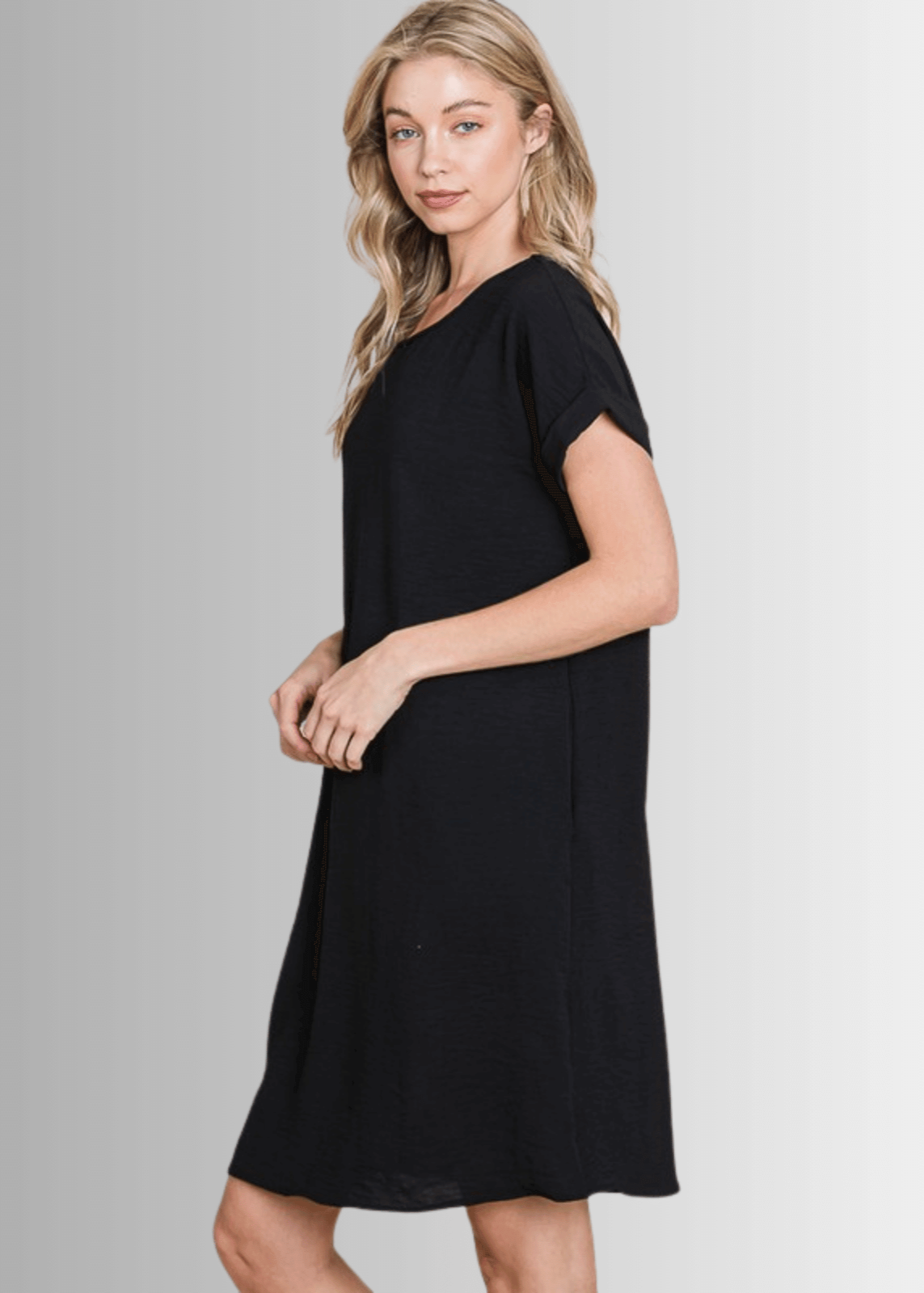 Adley Textured Shirt Dress for Women - Stylish Button Down Long Sleeve Tunic Top - Perfect for Office, Casual Outings & Date Nights