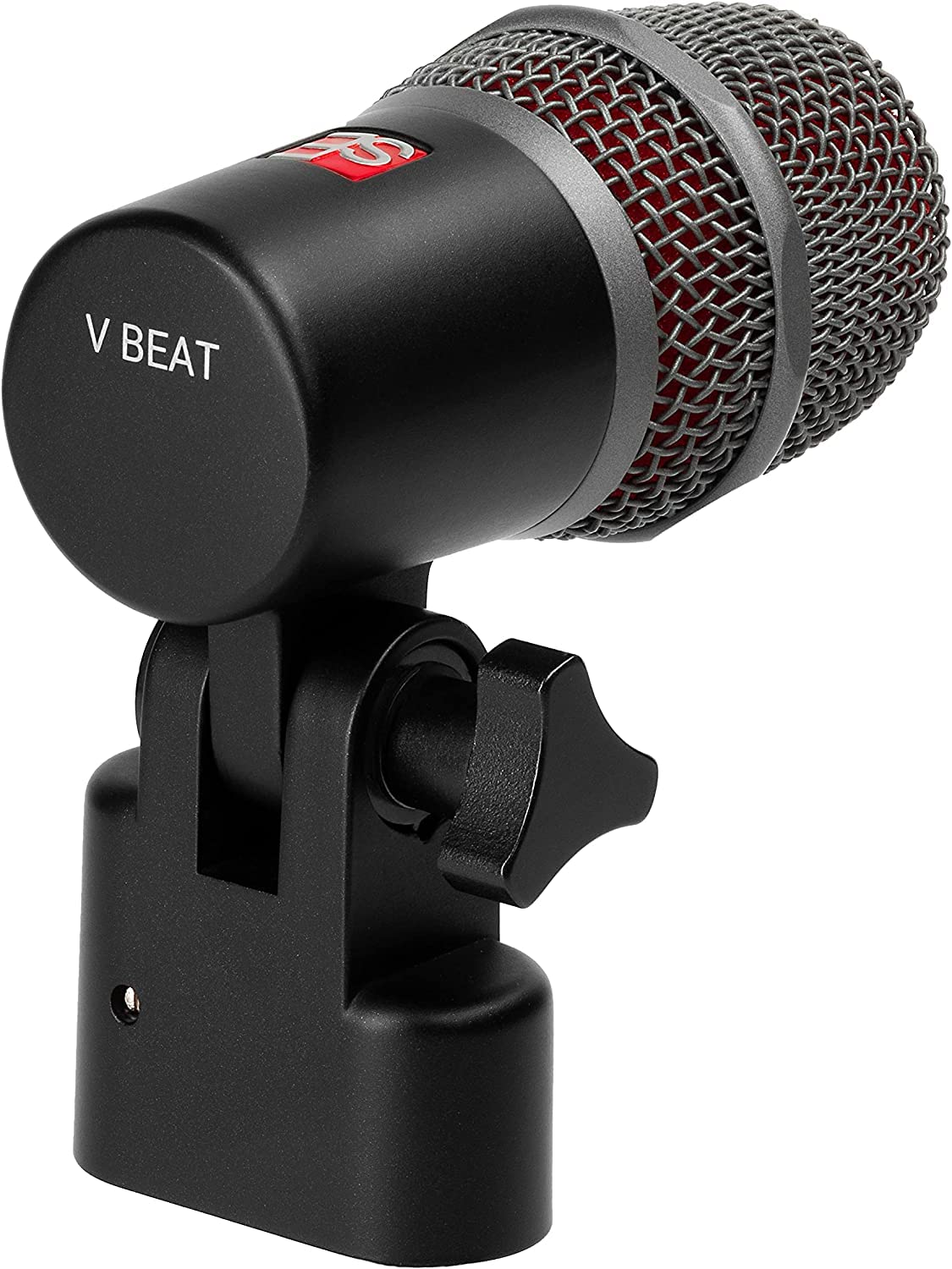 Briskdrop sE Electronics V Beat Snare Drum Microphone - Supercardioid Dynamic Mic Bundle with 2 XLR Cables & 10 Cable Ties (Gold) - Perfect for Live Performances, Studio Recording & Drum Kits
