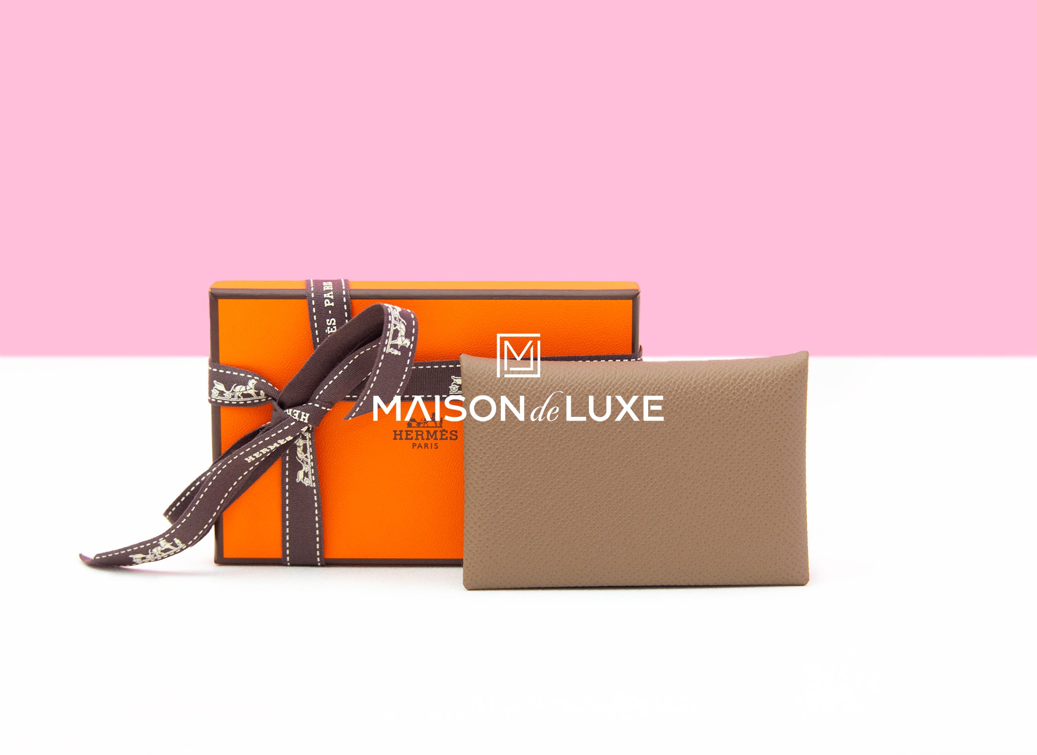 Hermes Calvi Card Holder - Slim Epsom Leather Wallet for Credit Cards & ID - Perfect for Everyday Use & Travel Accessories