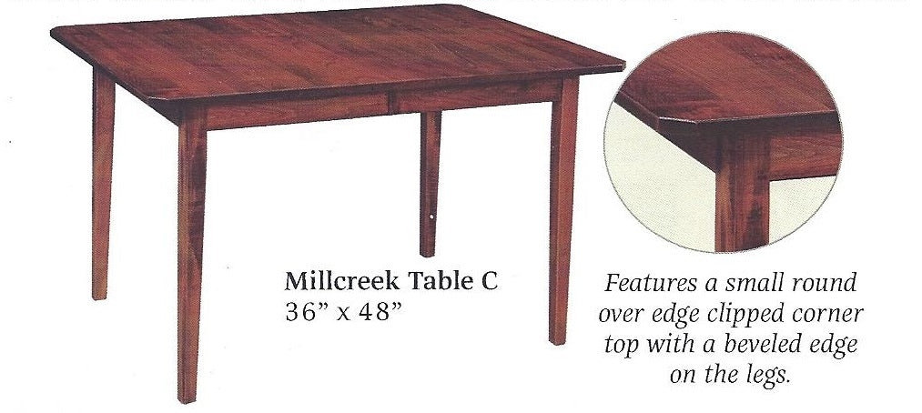 Millcreek Compact Extension Dining Table - Expandable Space-Saving Table for Small Kitchens & Dining Rooms | Perfect for Apartments, Breakfast Nooks & Entertaining Guests