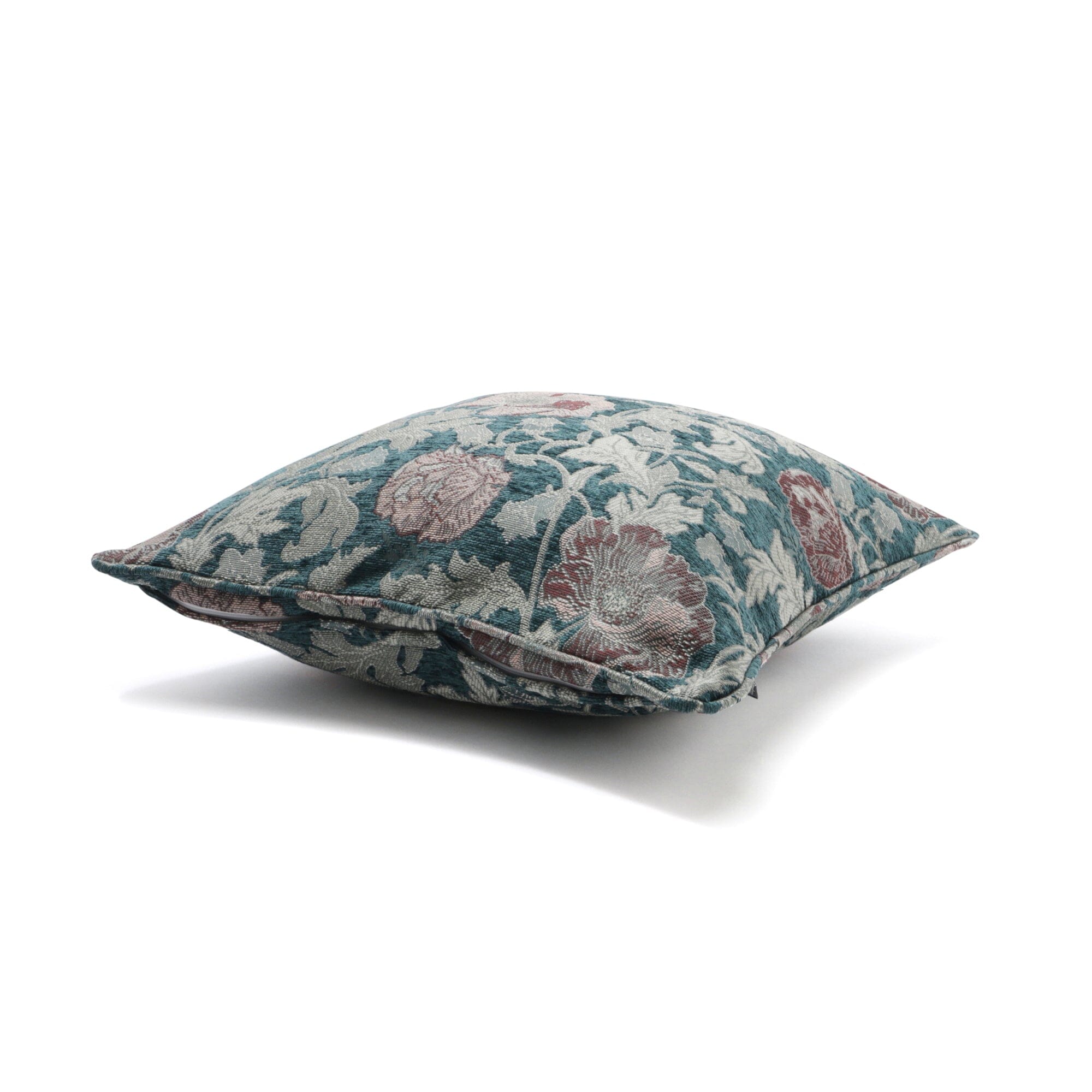 JQ Floral Cushion Cover 18x18 Inches Green - Soft Decorative Pillow Case for Sofa, Bed, Living Room & Home Decor