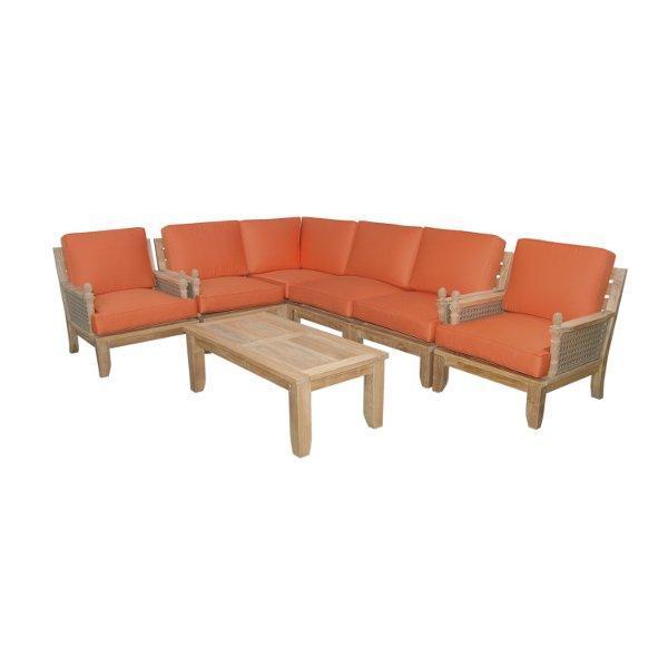Luxury 7-Piece Modular Sectional Sofa Set - Modern L-Shaped Living Room Furniture for Home, Apartment & Office