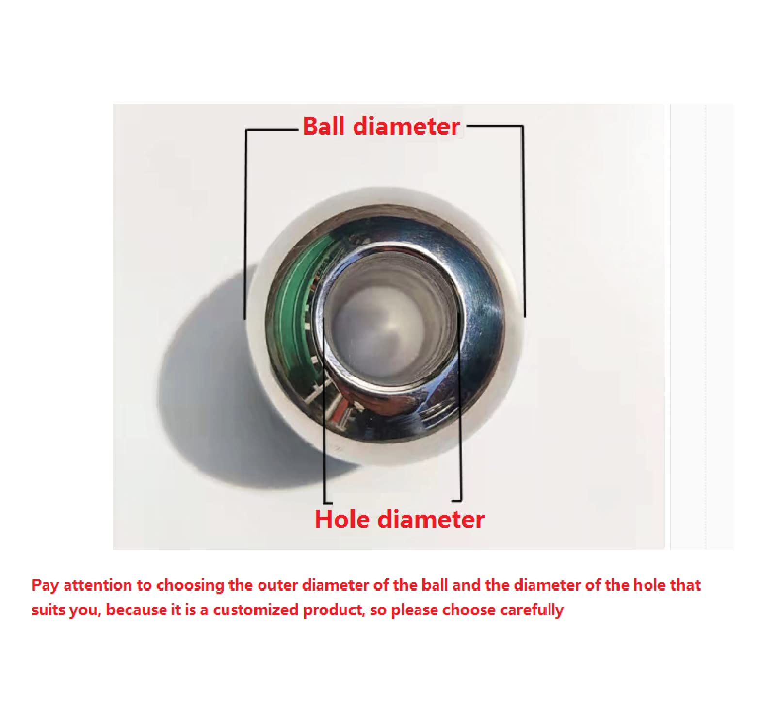 35mm Stainless Steel Drill Ball - 2PCS Half Hole Depth Nut Balls for DIY, Jewelry Making & Metalworking (3mm-16mm, ½ Depth Hole, M3512mm) - Perfect for Cabinet Hardware, Decorative Projects & Industrial Applications