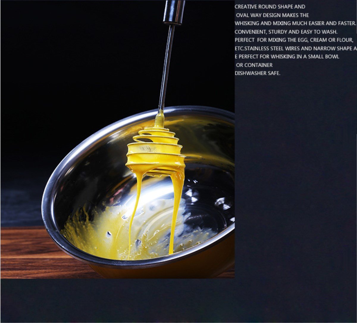 Stainless Steel Egg Whisk - Balloon Galaxy Spring Whisk for Blending, Whisking, Beating & Stirring - Perfect for Baking, Cooking, Mixing Eggs & Milk - Ideal for Kitchen, Restaurant & Home Use