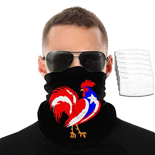 Multifunctional Seamless Sports Headband - Puerto Rico Flag Design, Sun Protection, Windproof & Dustproof Face Mask for Men & Women | Perfect for Running, Cycling, Hiking & Outdoor Activities