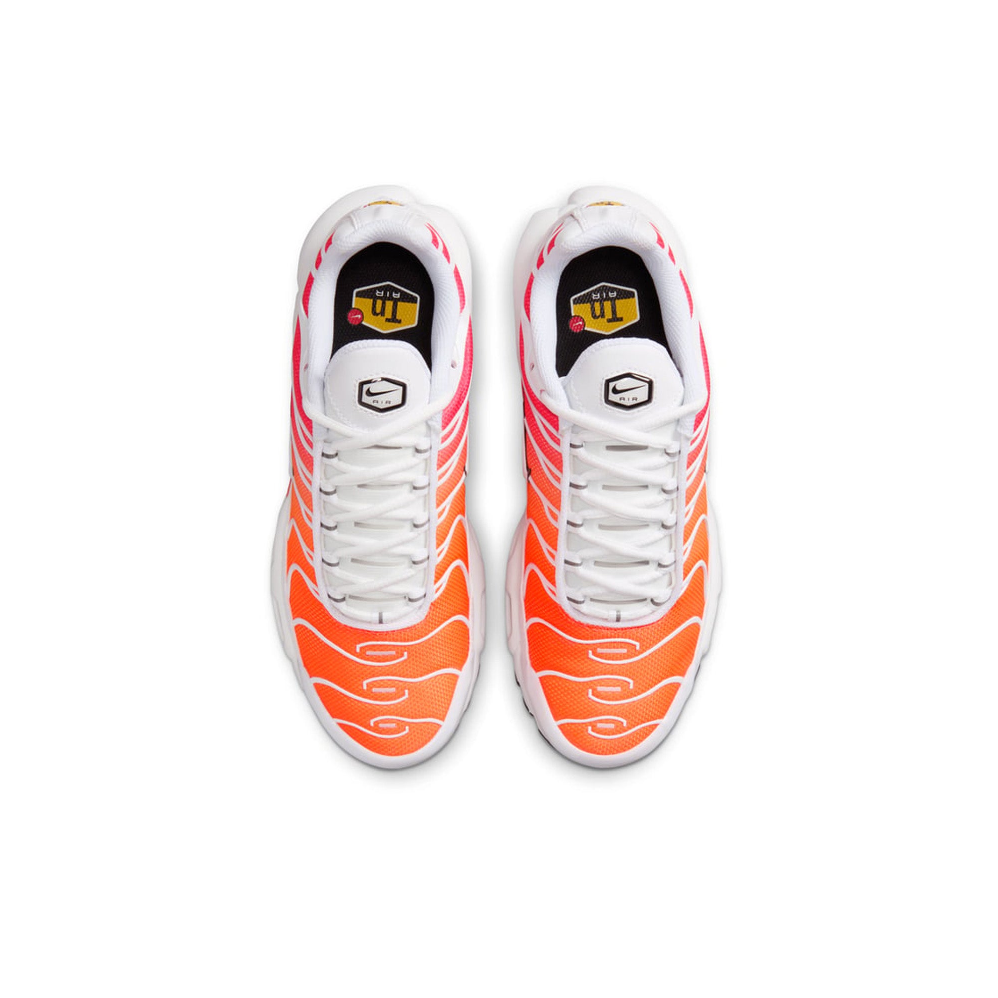Nike Air Max Plus TN 'White Ember Glow' Running Shoes (2023) - Men's Lightweight Cushioned Sneakers for Gym, Jogging & Streetwear Fashion