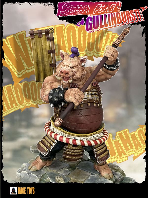 Fury Toys 1/12 Scale 7-inch Rage Samurai Force Gullinbursti Action Figure - Pre Order - Collectible Anime Warrior Model for Display & Battle Scenes