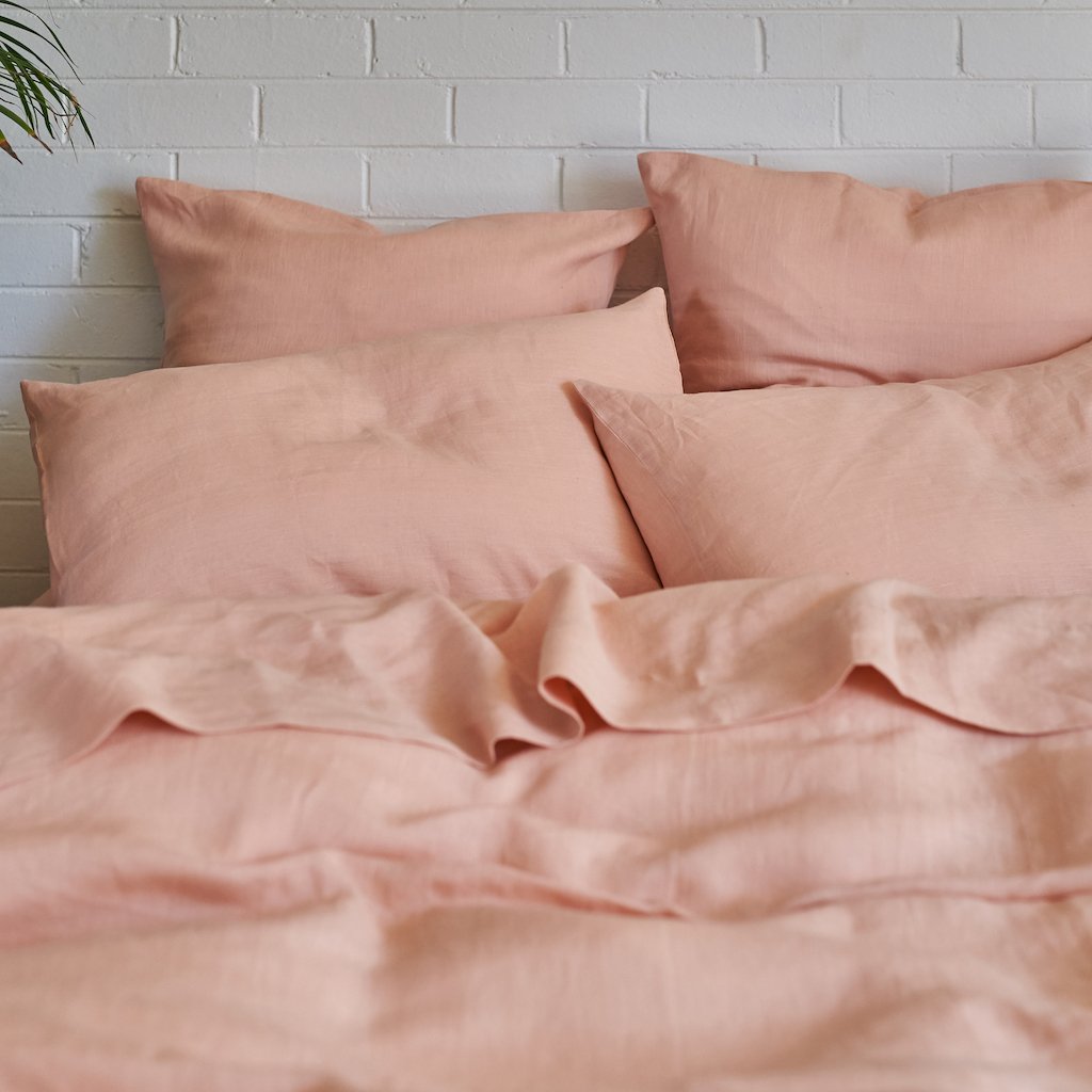 Premium Linen Euro Pillowcase Set - Soft & Breathable Bedding (20x20 Inches) - Perfect for Guest Rooms, Luxury Hotels & Cozy Home Decor