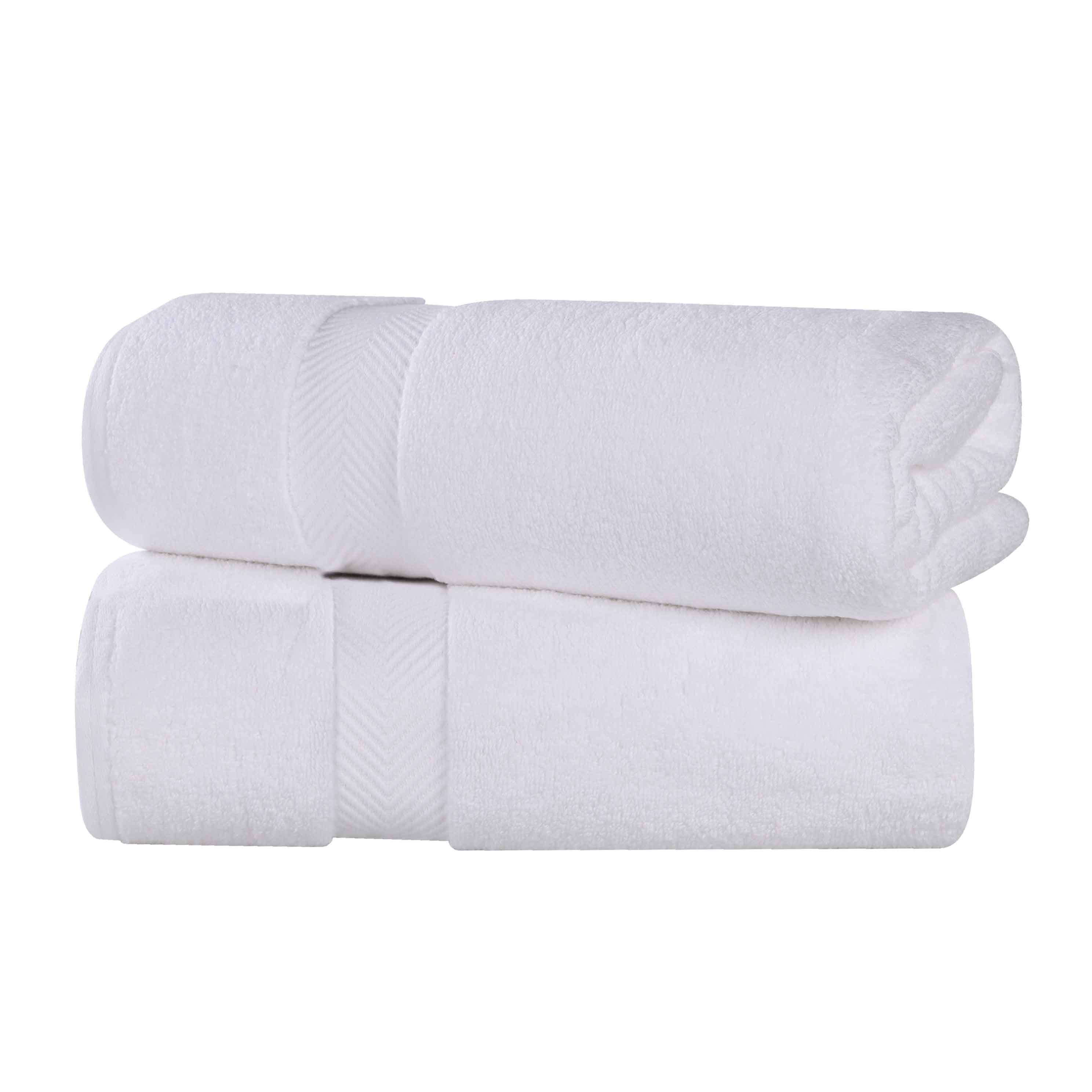 Premium Cotton Zero Twist 2-Piece Bath Sheet Towel Set - Ultra Soft & Absorbent for Spa, Bathroom & Beach Use