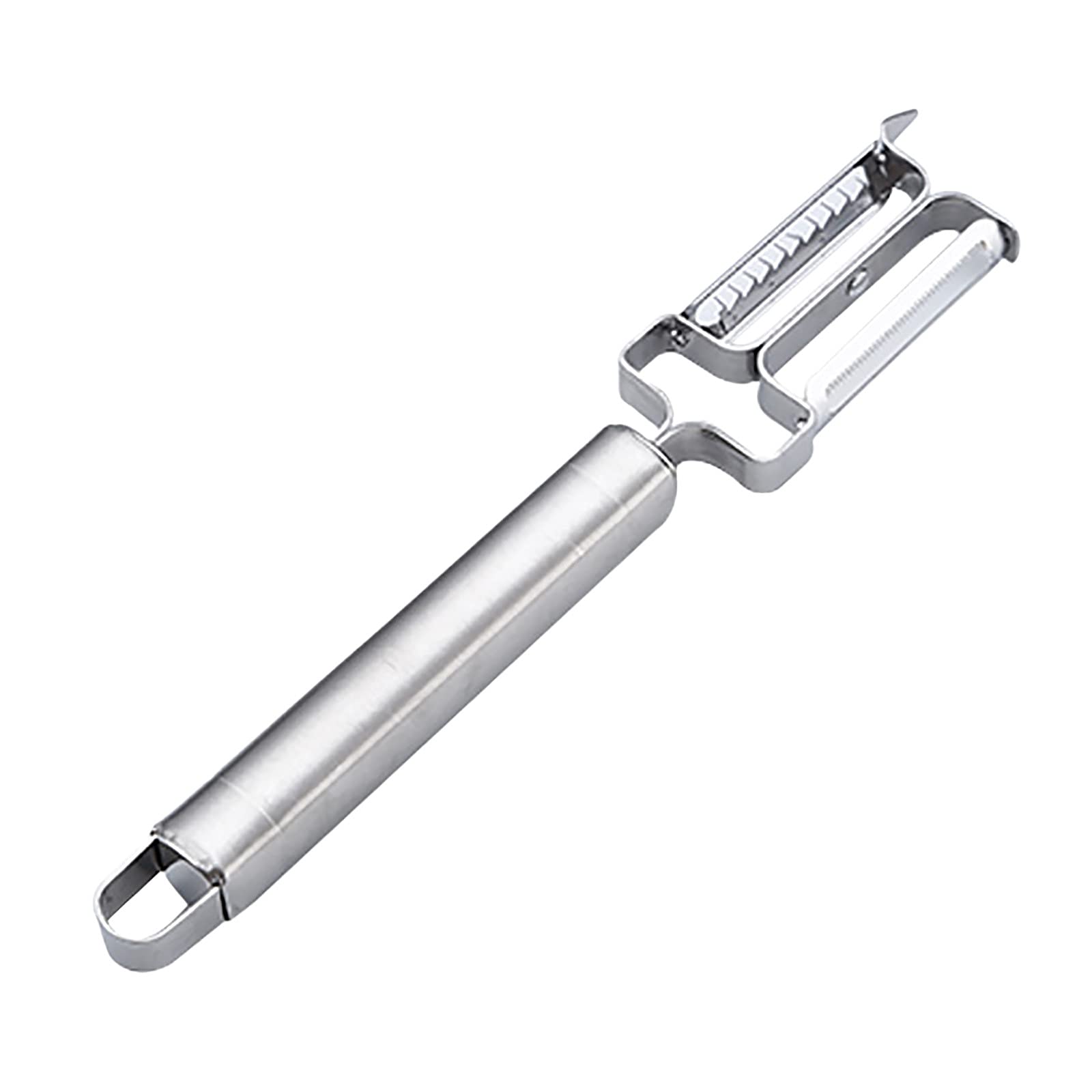 Stainless Steel Multi-Purpose Kitchen Peeler for Fruits, Vegetables & Potatoes - Ergonomic Design with Protective Cover - Perfect for Peeling, Slicing & Food Prep in Home Kitchens