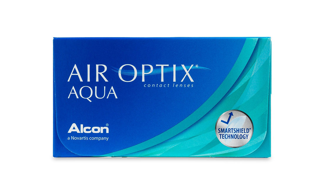 AIR Optix Aqua Contact Lenses - 6 Pack (Monthly Disposable) for Dry Eyes & All-Day Comfort - Perfect for Daily Wear, Sports, and Travel