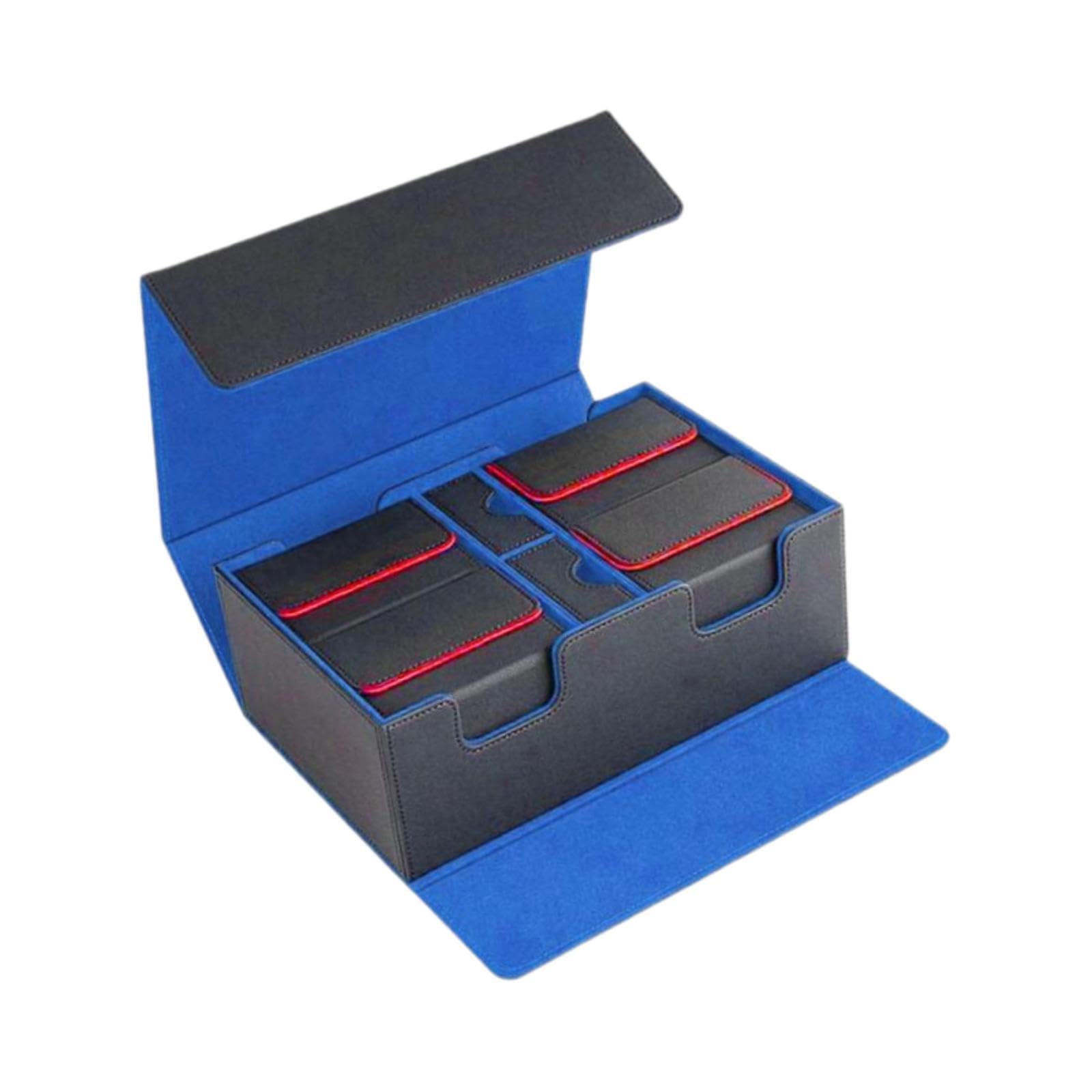 Premium 400-Capacity Trading Card Deck Case with Dividers - Durable Game Card Organizer for Football, Baseball & MTG - Perfect for Collectors, Tournaments & Storage