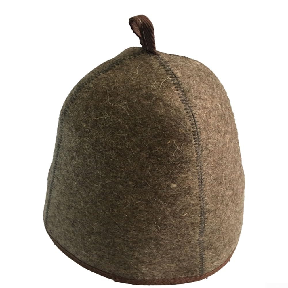 Premium Wool Felt Sauna Hats with Hanging Loop - Bath & Spa Accessories for Sauna, Steam Rooms & Relaxation - Protect Your Head from Heat & Sweat