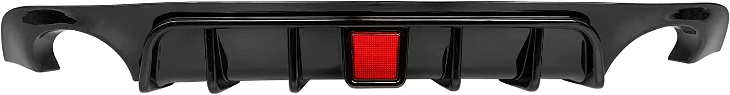 2018-2023 Infiniti Q50 Rear Bumper Lip Diffuser with LED Brake Light - ABS Plastic Body Kit for Sporty Style & Aerodynamics - Perfect for Car Enthusiasts & Street Racing