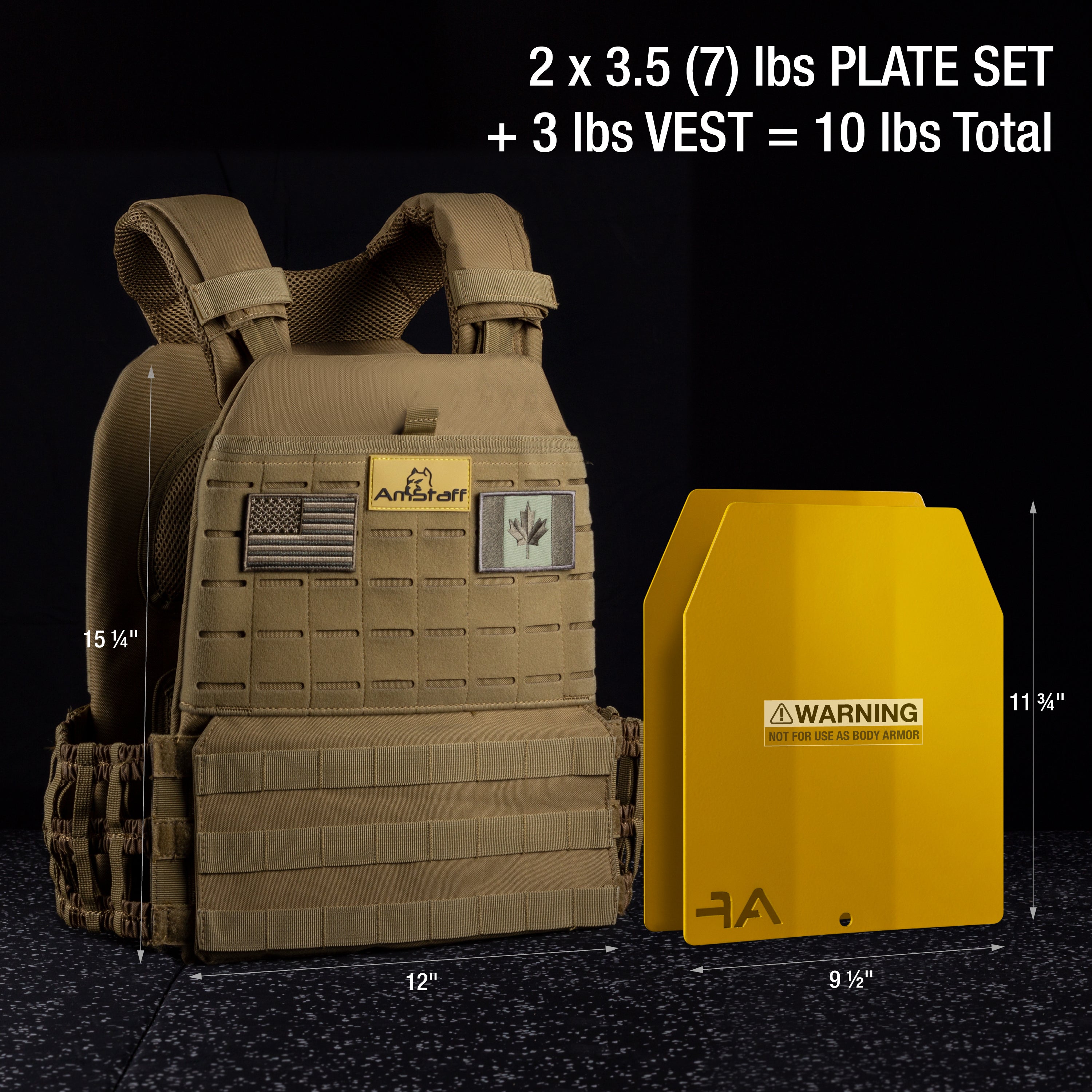 AmStaff Fitness Tactical Weighted Vest for Men & Women - Adjustable 4-40lbs for Running, Workouts, Cross Training - Perfect for Strength Training, Endurance, and Military Fitness