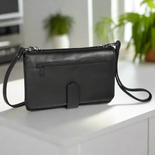 Derek Alexander Deluxe Leather Organizer Clutch Purse for Women - Premium Genuine Leather Wallet with Multiple Card Slots & Zipper Pocket - Perfect for Work, Travel, and Everyday Use