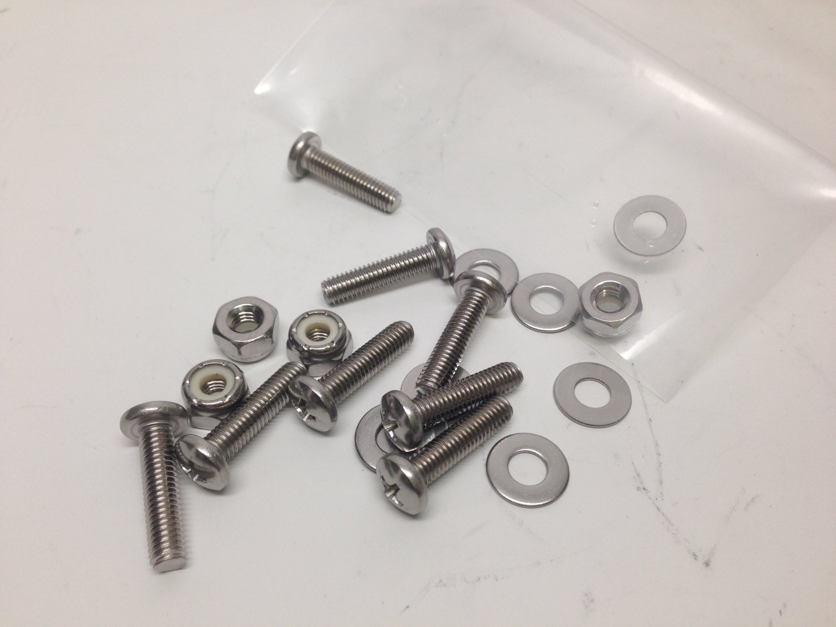 Stainless Steel Kayak & Canoe Hardware Kit - 8PC Nuts, Bolts, Washers Set for Marine & Outdoor Boating Accessories | Durable Rust-Proof Fasteners for Kayak Racks, Canoe Seats & Dock Installations