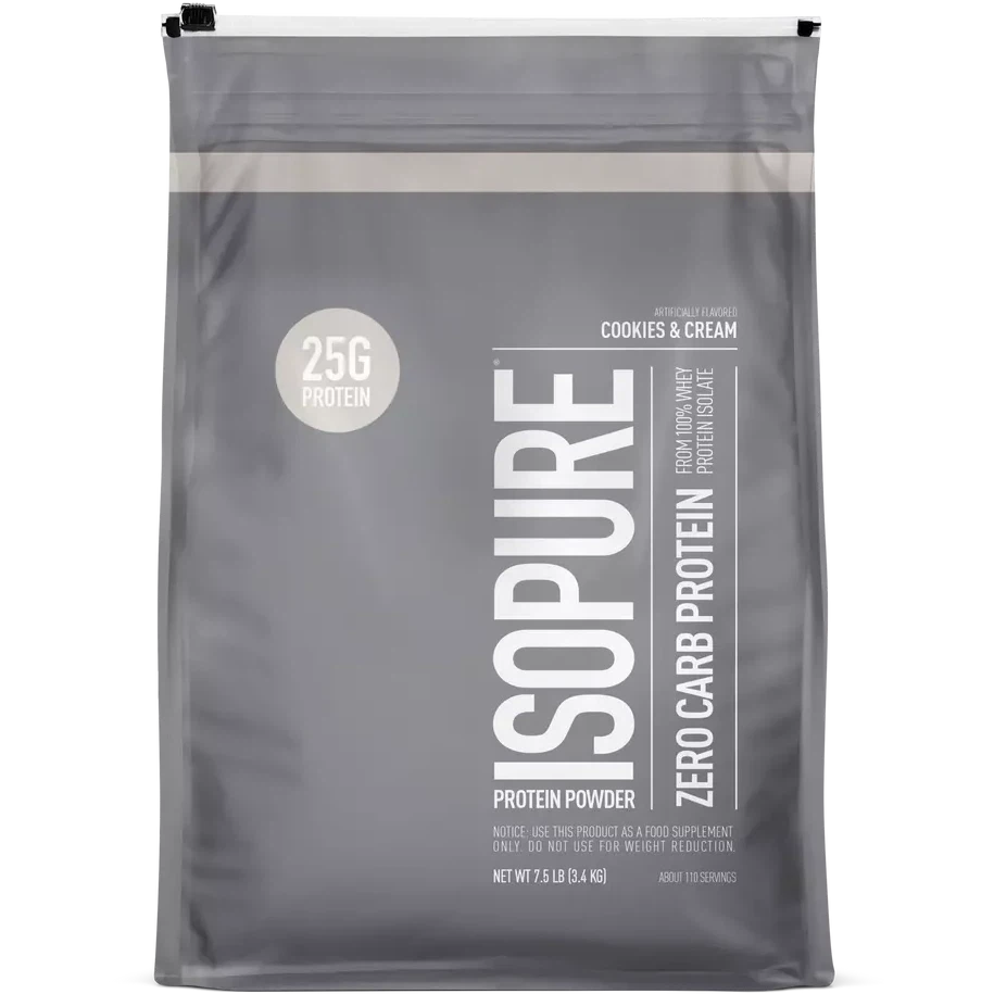 Isopure Zero Carb Whey Protein Powder - Low Carb, Keto Friendly, Gluten Free for Muscle Recovery & Weight Loss | Perfect for Post-Workout, Meal Replacement & Fitness Enthusiasts