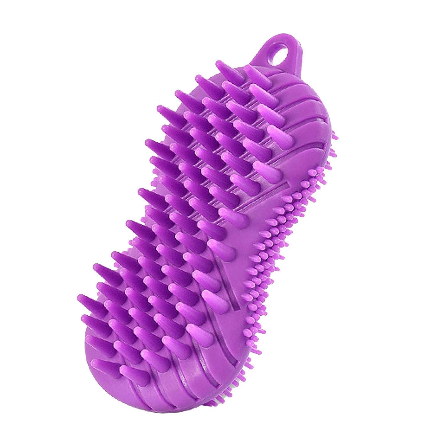 **Istara Silicone Body Scrubber - Exfoliating Bath Brush for Shower & Spa, 3-in-1 Massage & Cleaning Brush for Smooth Skin - Perfect for Exfoliation, Back Scrubbing & Relaxing in Bathroom**