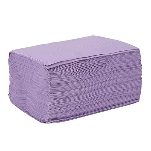 Disposable Eyelash Extension Cleaning Tablecloth - 50Pcs Waterproof, Breathable & Skin-Friendly Purple Table Cover for Lash Technicians | Salon & Home Use