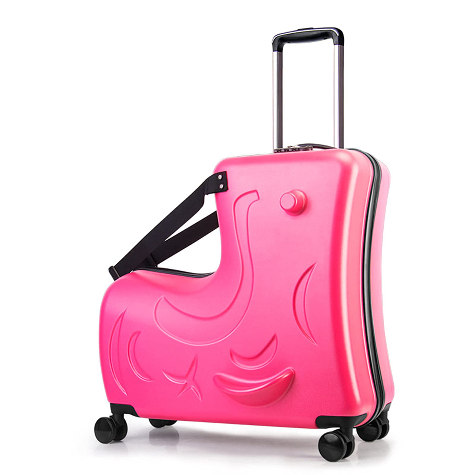 DUTUI 20/24 Inch Kids Suitcase - Lightweight Travel Luggage for Boys & Girls, Fashionable & Durable Carry-On, Perfect Gift for Ages 2-12 (Red, 24 Inch) - Ideal for Family Trips, Air Travel & School Outings