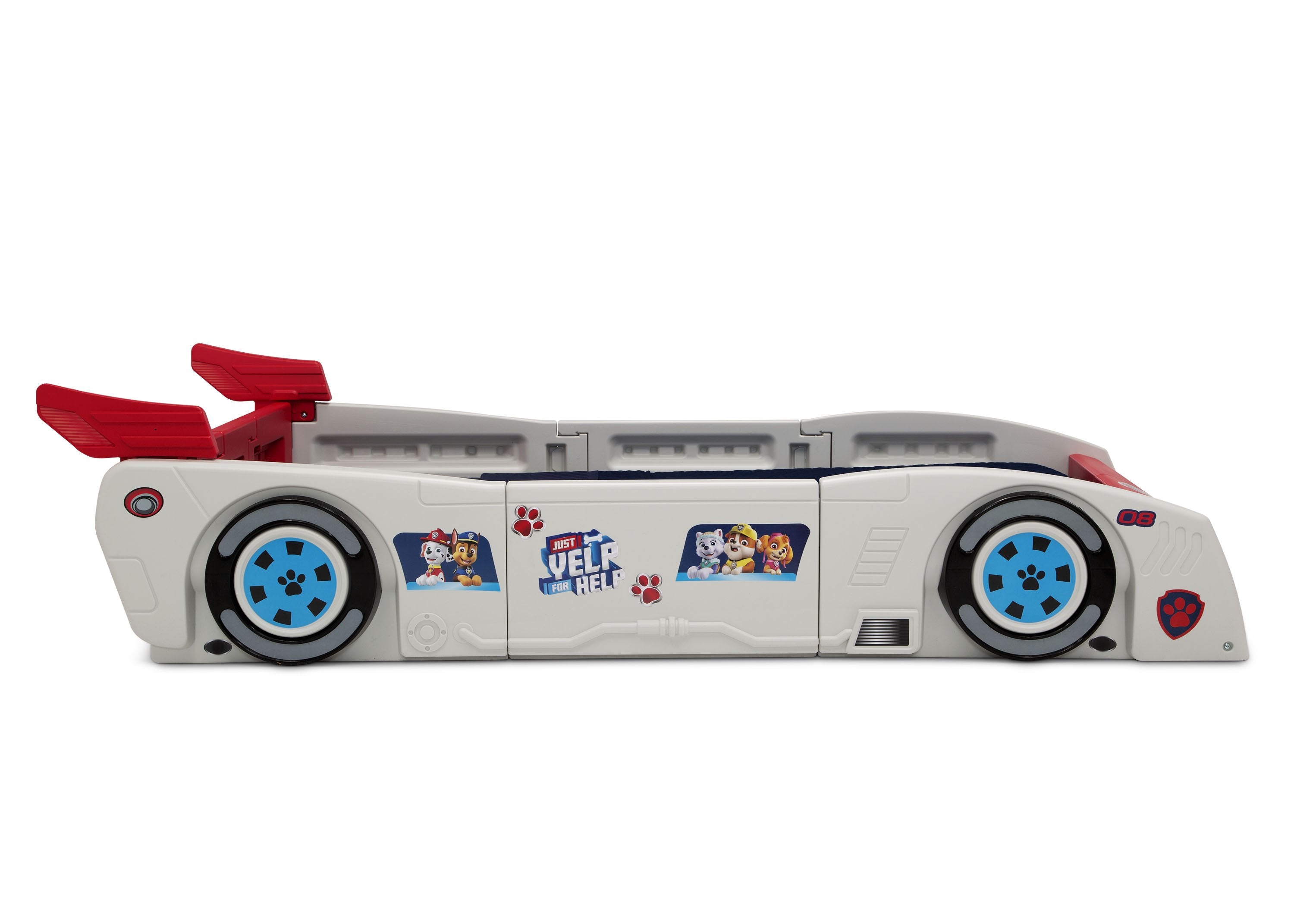 PAW Patrol Toddler and Twin Car Bed for Kids - Fun Themed Bedroom Furniture for Boys and Girls - Perfect for Playtime and Nap Time
