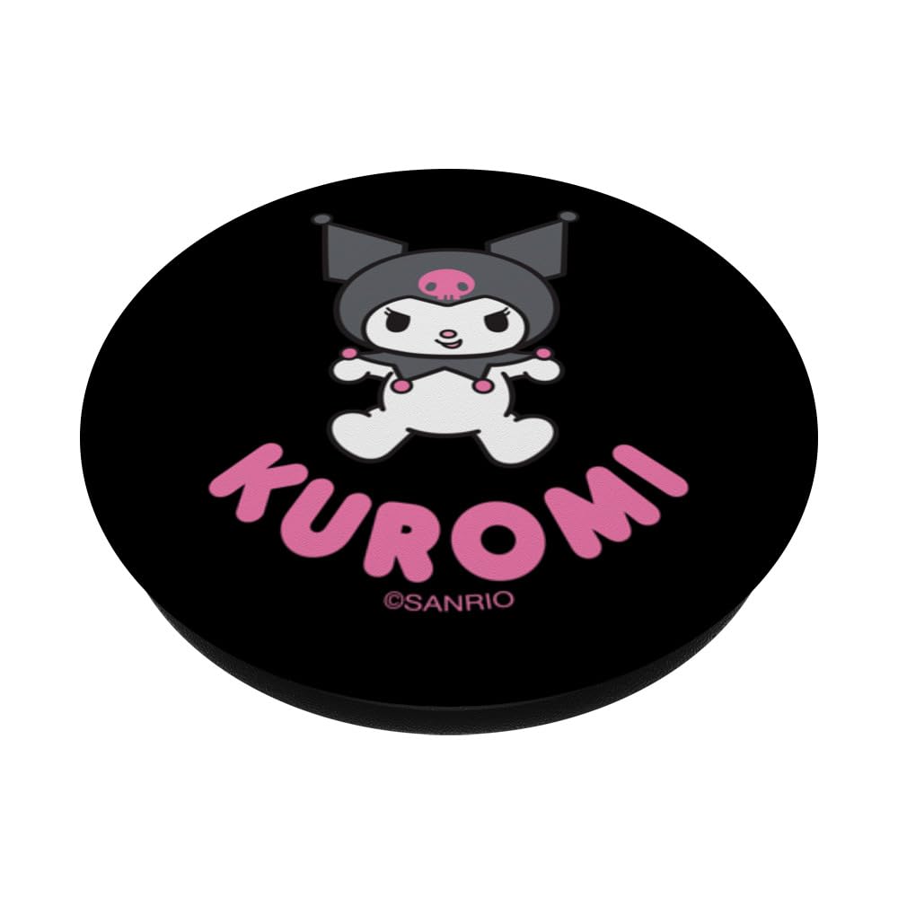 Kuromi Anime PopSockets Adhesive PopGrip - Black Swappable Phone Grip for iPhone, Samsung & All Smartphones - Perfect for Gaming, Selfies & Daily Use