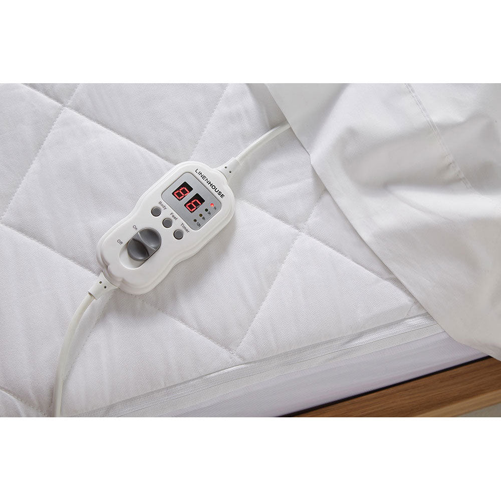 Heated Electric Blanket with Multi-Zone Warming - Queen Size for Double Bed - Perfect for Cold Nights, Winter Comfort & Cozy Home Use