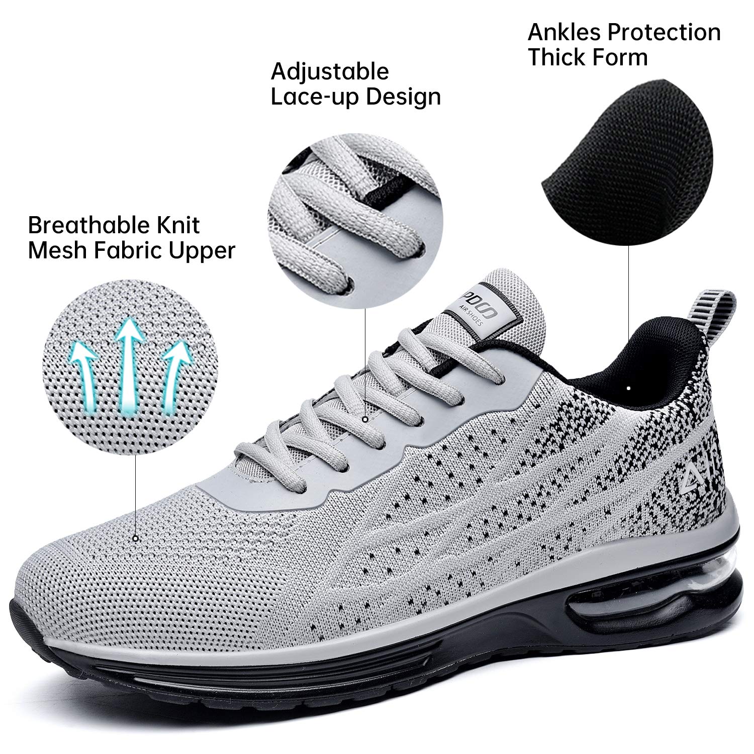 MEHOTO Men's Air Running Sneakers - Lightweight Athletic Shoes for Jogging, Gym, Fitness & Walking | Comfortable Sport Shoes for Men | Perfect for Outdoor Activities, Workouts & Daily Wear