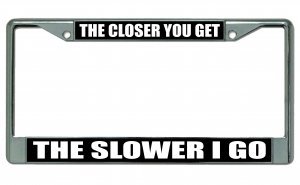 Stylish Chrome License Plate Frame - Durable & Rust-Proof Car Accessory for Cars, Trucks & SUVs - Perfect for Customizing Your Vehicle & Road Trips