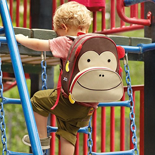 Skip Hop Toddler Backpack - 12 Inch Cute Monkey Design School Bag for Boys & Girls | Perfect for Preschool, Kindergarten, Daycare & Travel Accessories
