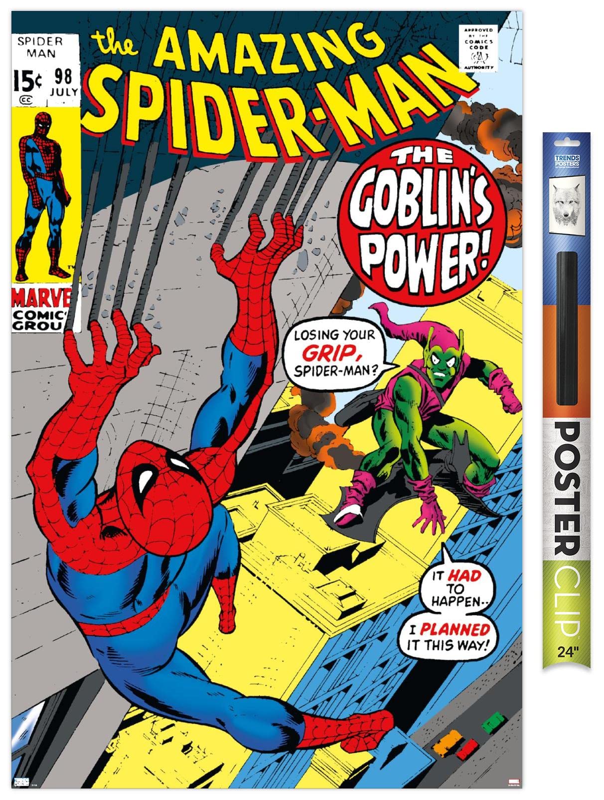 Trends International Marvel Comics Green Goblin - The Amazing Spider-Man #98 Premium Wall Poster 34