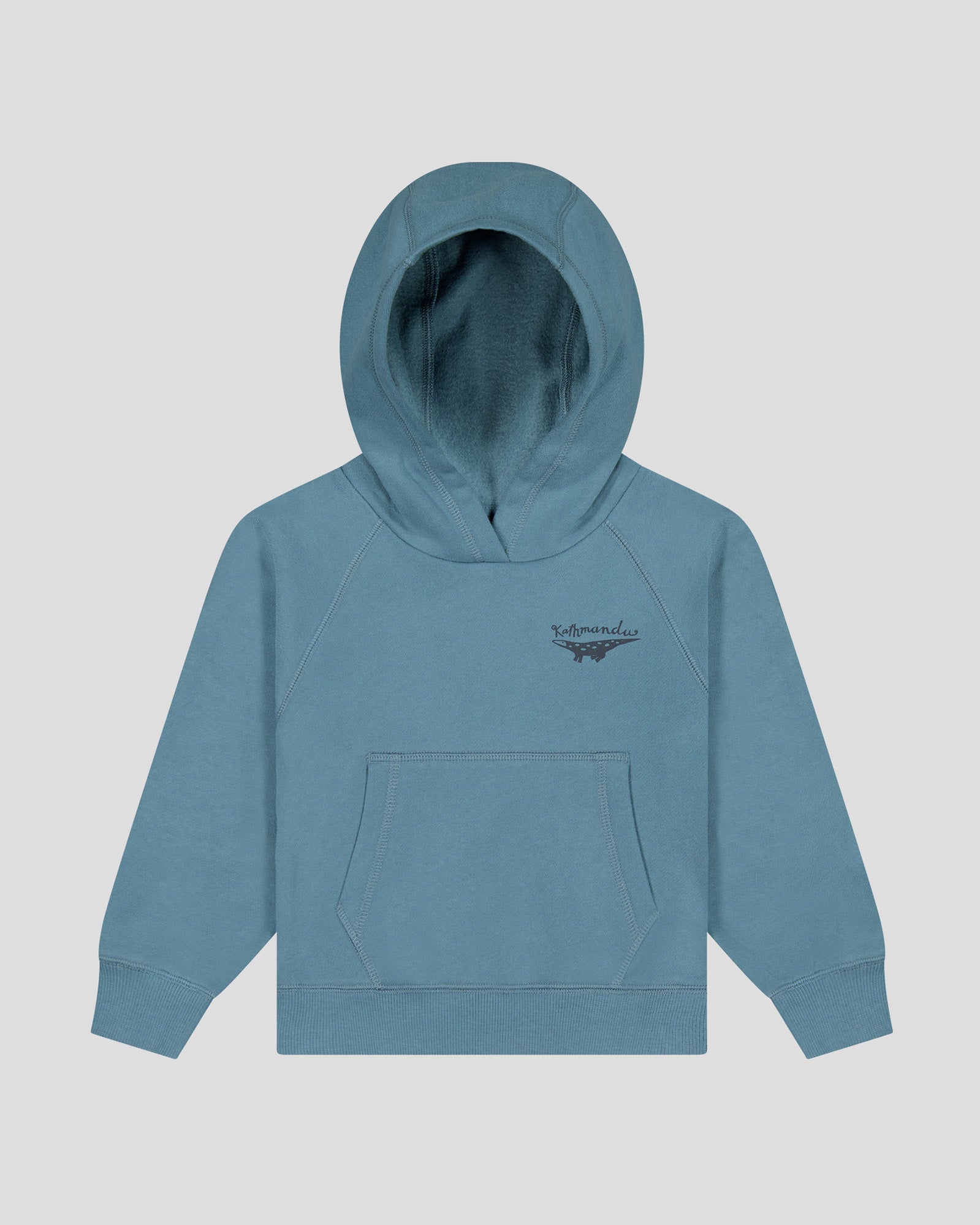 Kids' Lizard Hoodie - Washed Blue | Cute Reptile-Themed Pullover for Boys & Girls | Perfect for Outdoor Play, School & Birthday Parties
