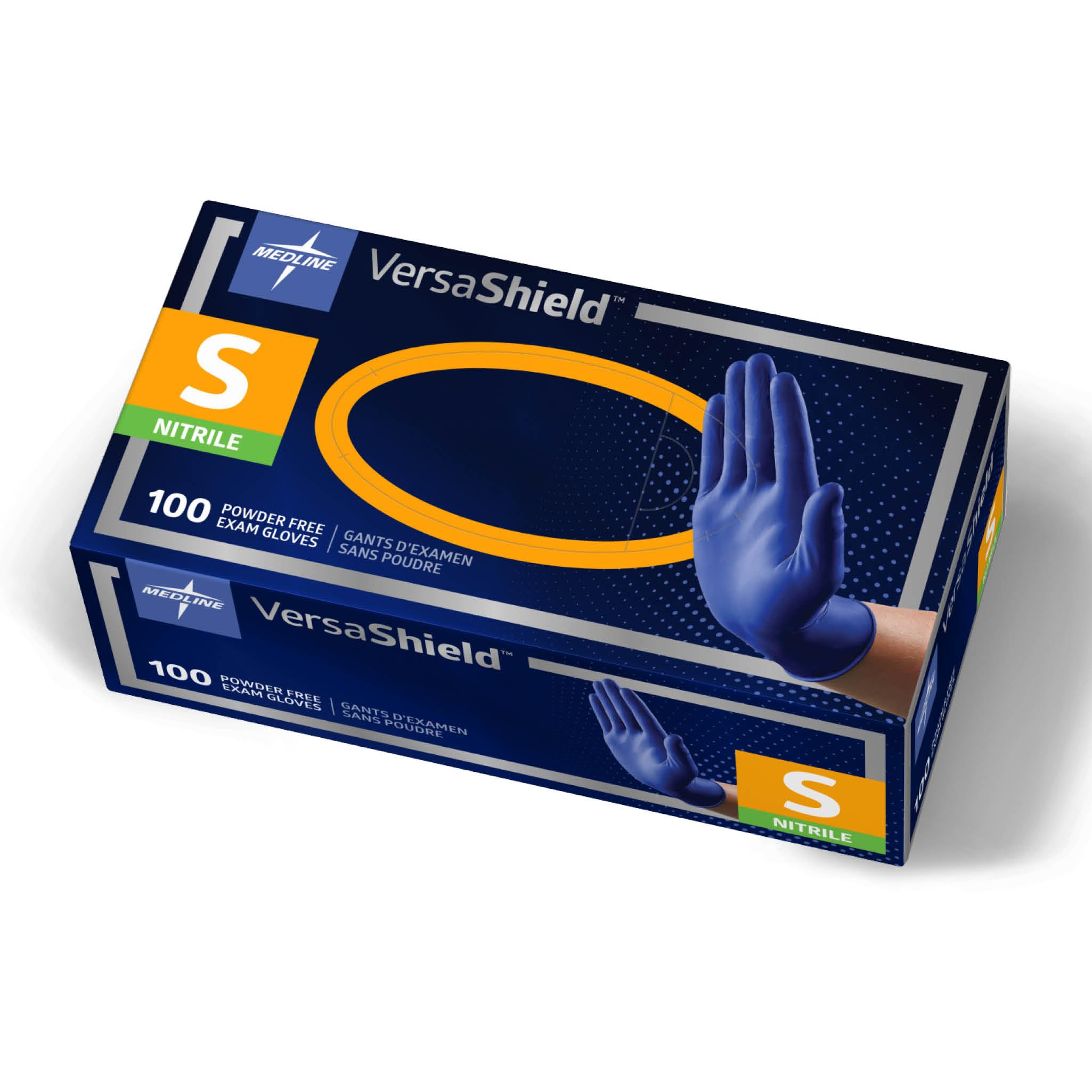 Medline VersaShield Nitrile Exam Gloves - 1000 Count, Small, Powder Free, Disposable, Latex Free, Extra Thick for Superior Protection - Ideal for Medical, Dental, Tattoo & Cleaning Professionals